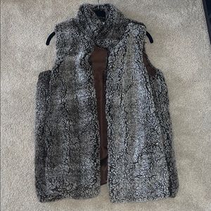 Never worn faux fur vest!